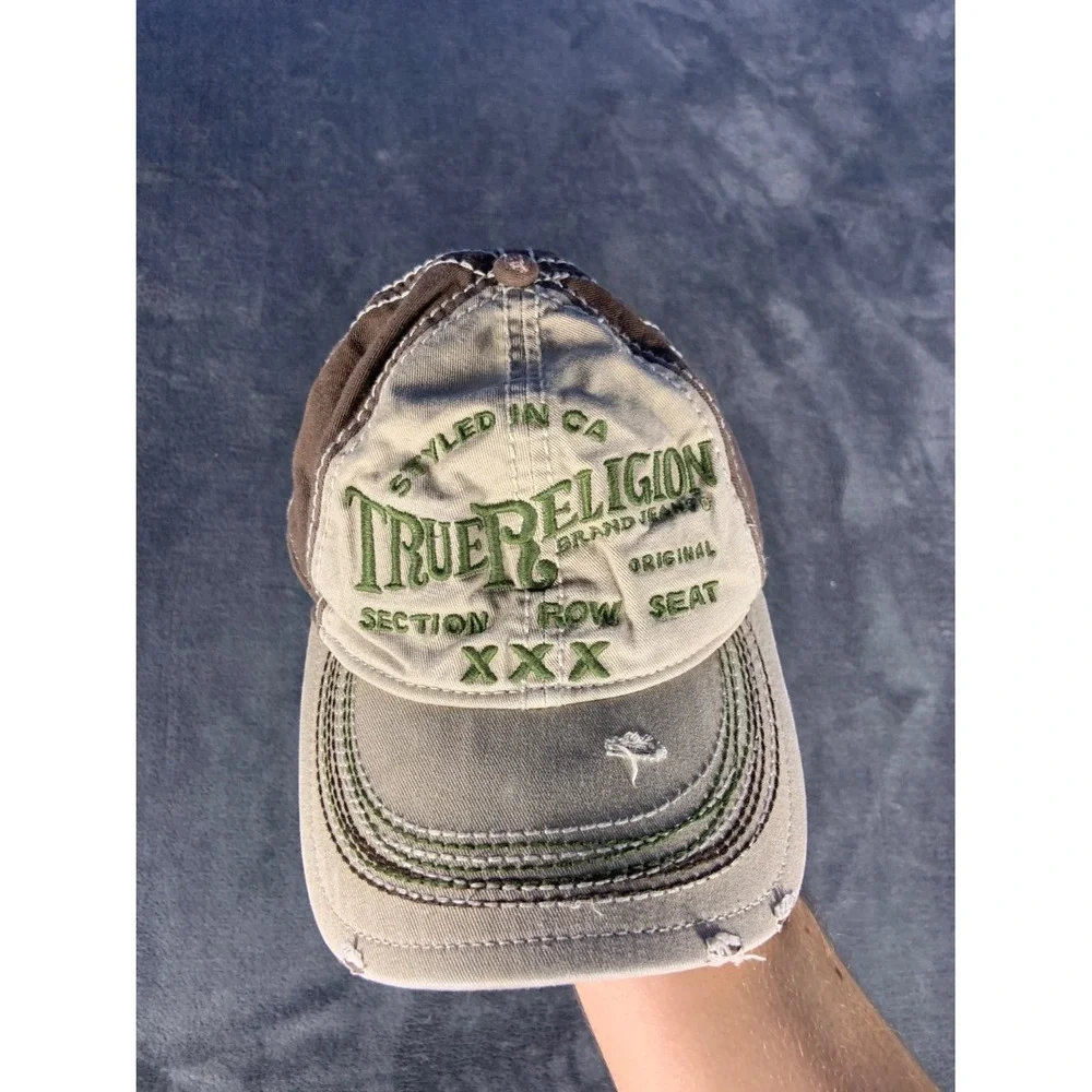 Vtg Y2K True Religion Embroidered Men's Baseball Cap One Size Multicolor